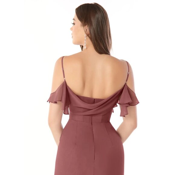 Azazie Emeralda Dress - Colour Amethyst - Picture 5 of 6